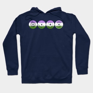 Genderqueer Pride Coins Hoodie